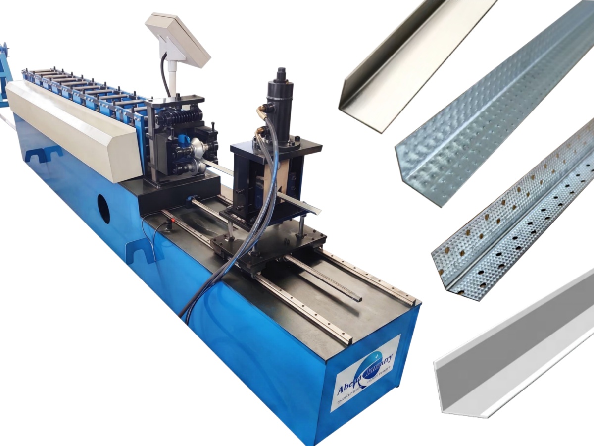 Dotted‑textured Wall angle/corner bead/Corner trim roll forming machine|light steel framing angle profiles making machine