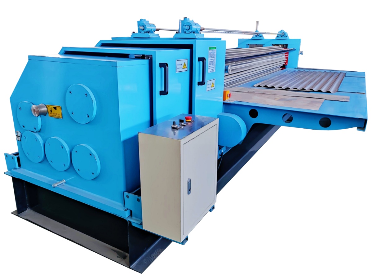 Horizontal barrel corrugated Iron Sheet Roll Forming Machine for 0.12-0.3 mm thin metal prosessing