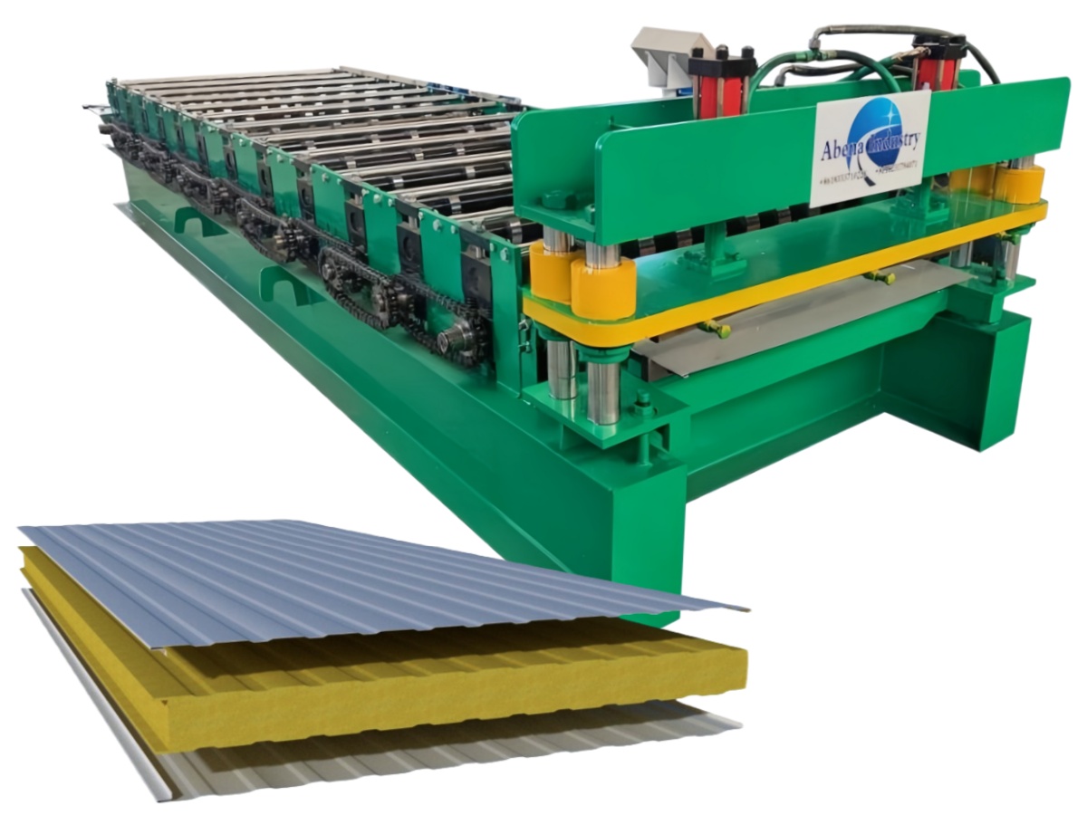 Sandwich Panel Face Sheet Roll Forming Machine | Metal Skin Panel Forming Equipment for Insulated Sandwich Panel Production