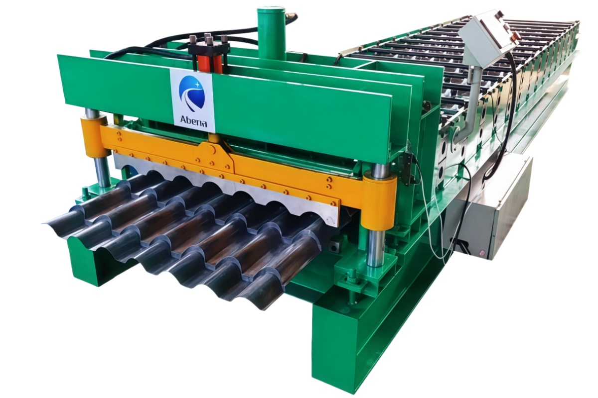 Bamboo-like glazed tile making machine | step roof sheet roll forming machine