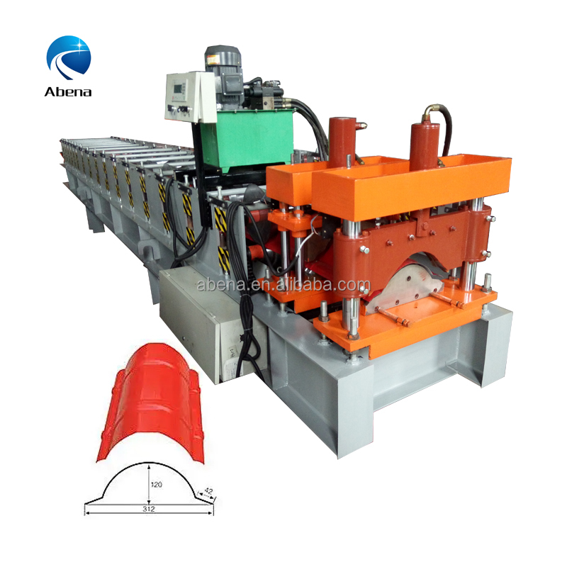 Metal Roof Ridge Cap Roll Forming Machine