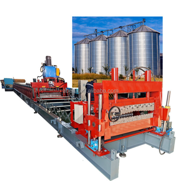 Galvanized Steel Grain Silo Wall Panel Roll Forming Machine