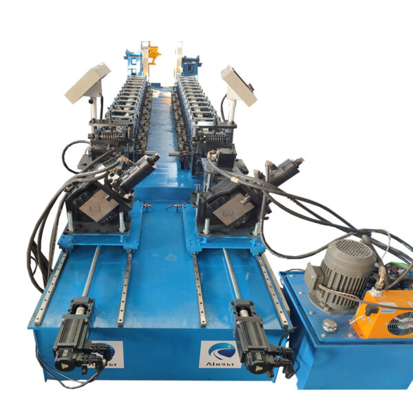 Double CU stud line light gauge keel roll forming machine