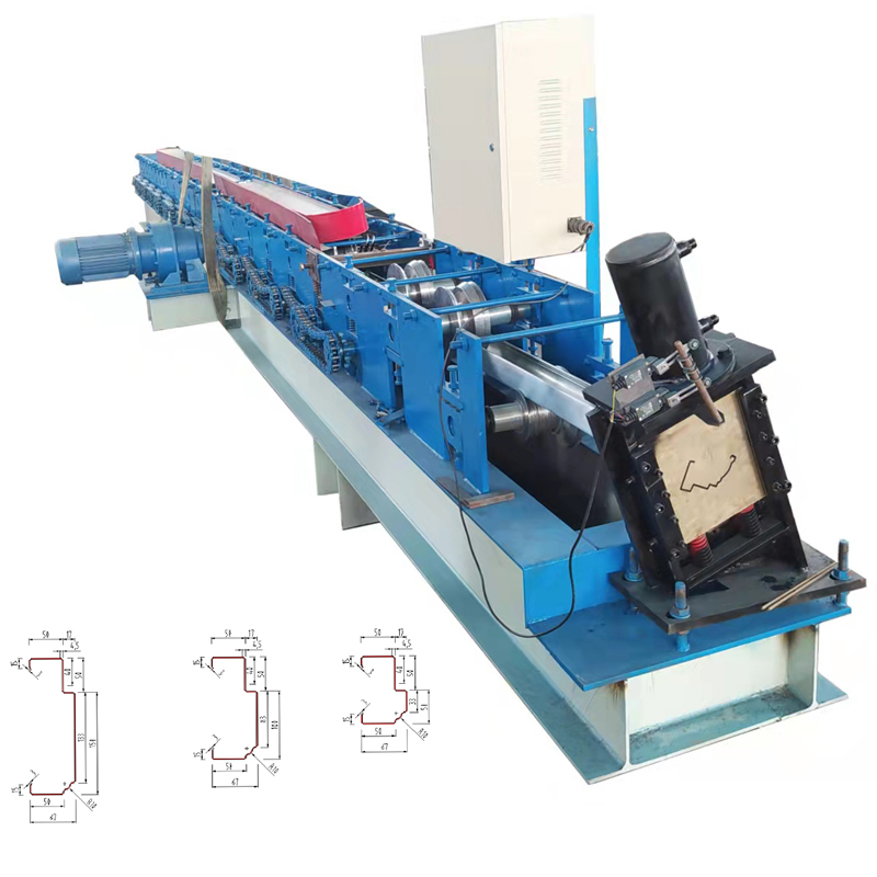 Roller Shutter Door Frame Steel Slat Roller Forming Machine