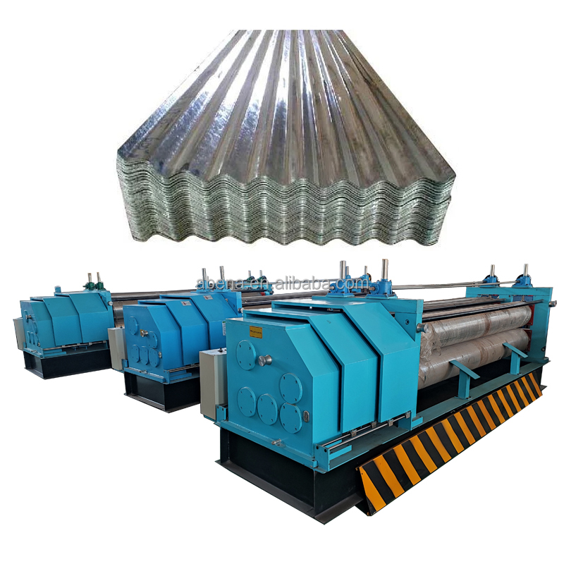 High-speed horizontal barrel corrugation forming machine for metal roof panels