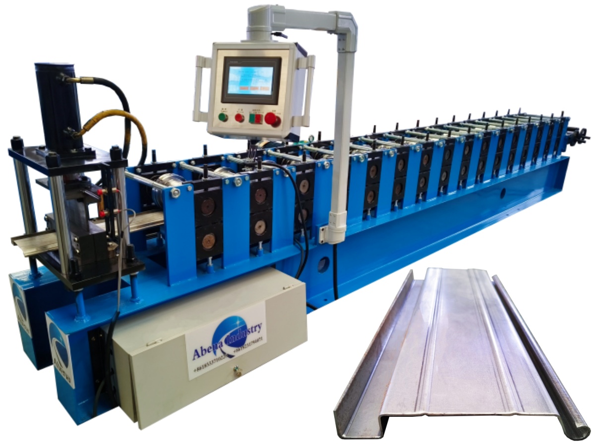 Shutter door bottom rail machine / roller shutter end slat making machine