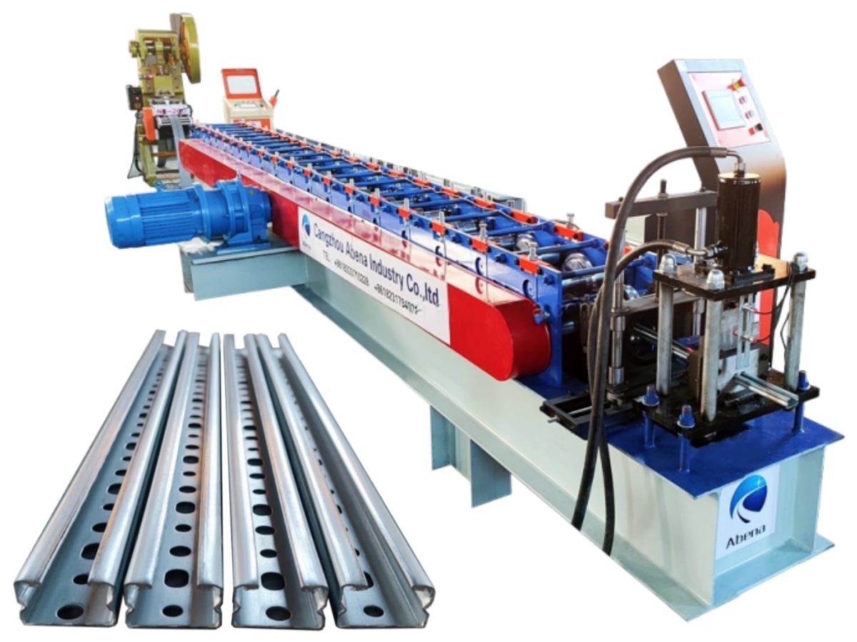 Automatic Slotted Strut Channel Roll Forming Machine | Unistrut Lip Channel Production Line for Construction & Solar Mounting