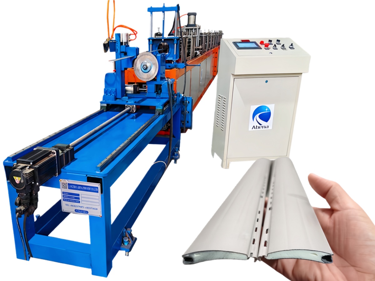 55 mm PU shutter door machine/Automatic roller shutter door making machine