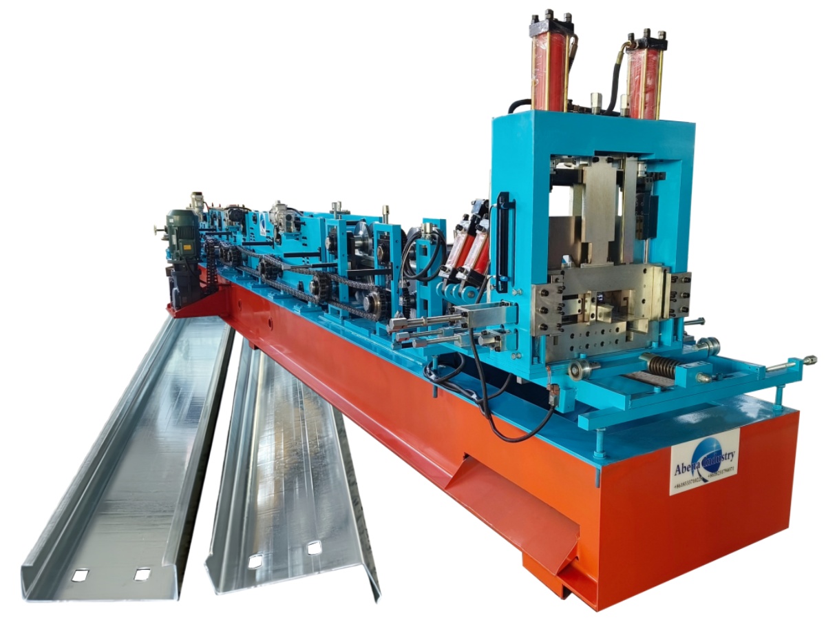 High-Efficiency quick change CZ purlin roll forming machine/steel frame purlin machine