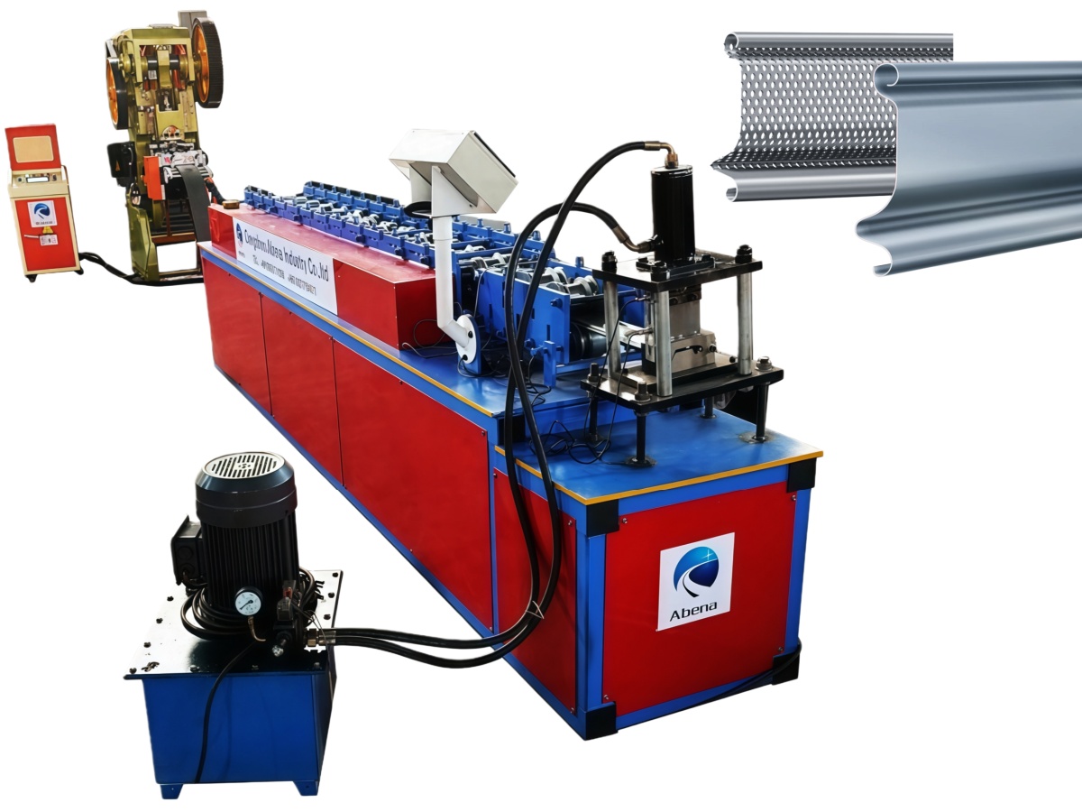 Perforated roller shutter machine/shutter door slats roll forming machine