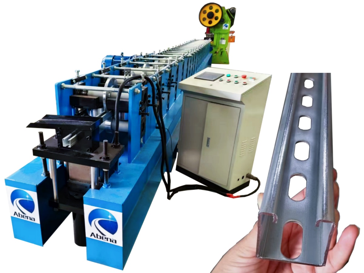 41*41mm Slotted Strut Channel Roll Forming Machine | Unistrut Roll Former