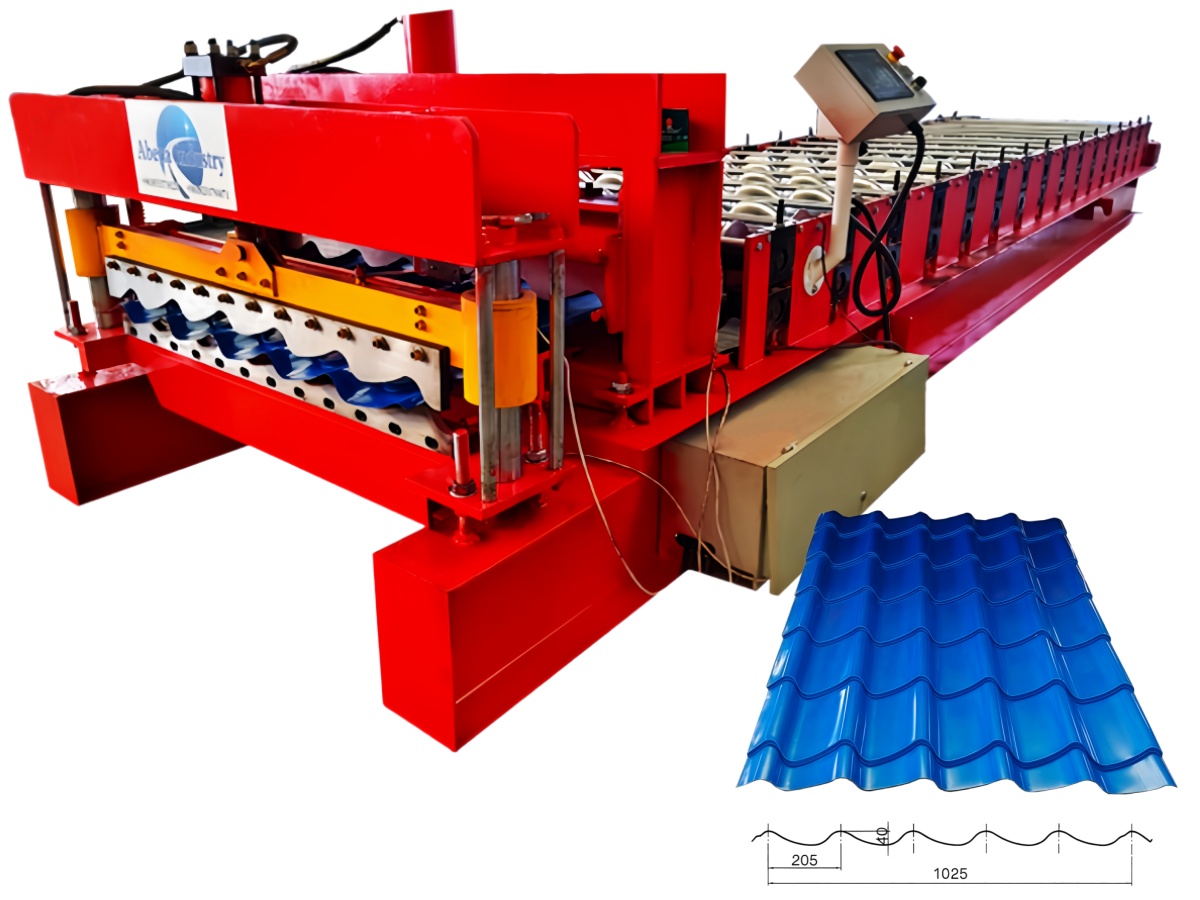 Arc deviation glazed tile machine | Glazed roof tile making machine